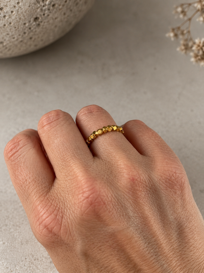 BARE | goldfarbener Hämatit Ring