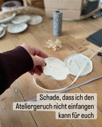 HOCHZEITS- GLITZERSTÜCK: Handgetöpfertes rustikales Tonschälchen | personalisierbar |mit Gold - Nuggets
