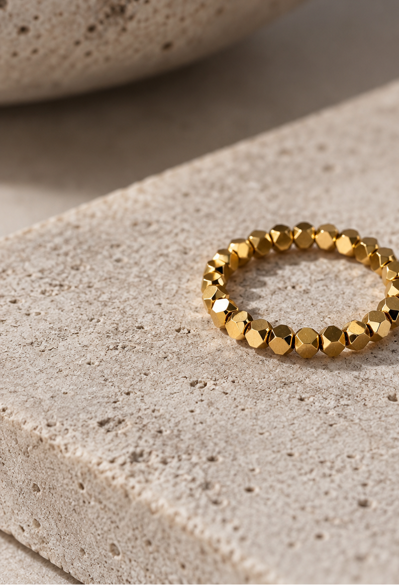 BARE | goldfarbener Hämatit Ring