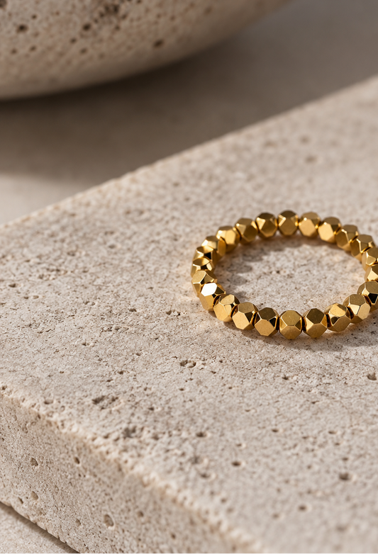 BARE | goldfarbener Hämatit Ring