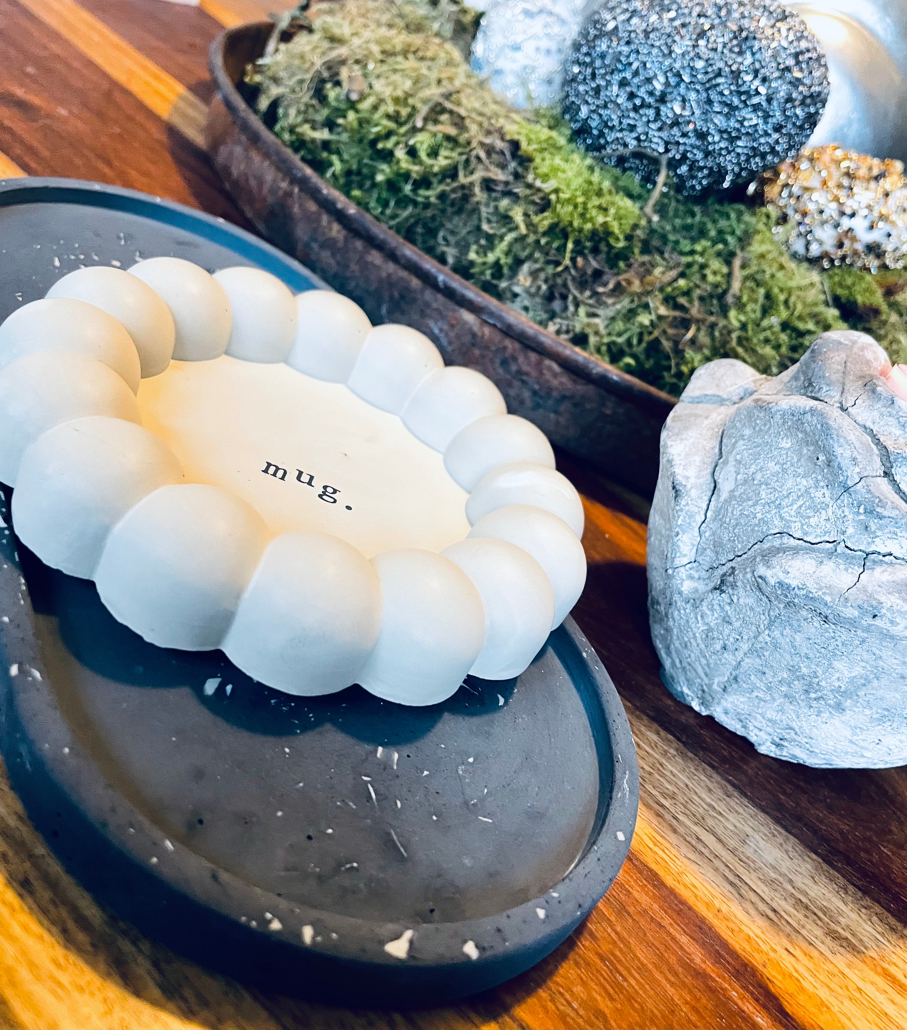 The BOOKLOVER Collection Booklover Bubble Dish – personalisierbares Keramiktablett