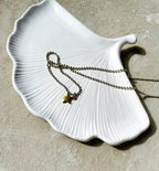 Schmuckschale BOOKLOVER Collection : Ginkgo Biloba – Große Literarische Keramikschale mit Goethe- Gedicht | book lover gift