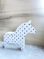XXL Nordlicht mit ganz viel Herz (en) aus Keramik Pferd als Geschenk für Pferdeliebhaber | nordic home | handmade Dala | Skandi Deko