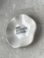 Schälchen keine.schlechten.gedanken. | Achtsamkeits Geschenk inkl. Booklet zum Download | Handgetöpferte Keramik | Positives Mantra