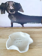 Kindermutmacher Schale mit pädagogischer Botschaft | für Glückssteine & Zauber-Schätze | personalisierbar | handgefertigt aus echtem Ton