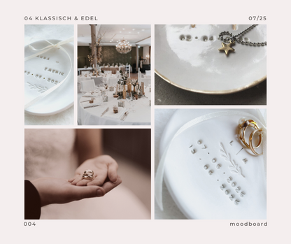 LOVE STORY | Initialen & zwei Daten | süße Zweigprägung