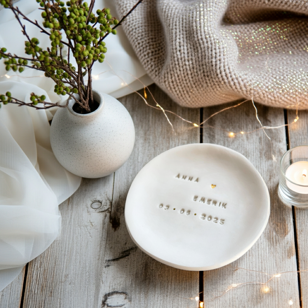 Boho wedding ring bowl – handmade ceramic piece inspired by Pantone neutral palette & organic textures. Perfect for bride to be, bridal detail shots, elopement styling or vow renewal. Real craft, soft tones, emotional aesthetic. Sustainable alternative to classic ring boxes, crafted with heart & timeless simplicity. #handmadewithlove #bohowedding #weddingmusthave #bridetobe #ceramicart