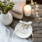 Ringschale Hochzeit | mit Craft-Herz, Namen und Datum