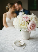 Boho- Ringschale mit Initialen, Datum & mittlerem Zweig | individuell personalisiert und handgetöpfert