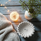 Große Keramikschale mit Dackel | Weiß matt | Handgegossen | Geschenk für Hundeliebhaber Dachshund | Für Obst, Leckerli, Schlüssel & Schmuck