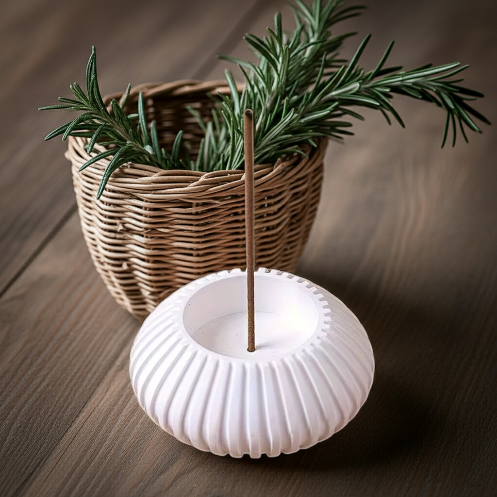 Pure Silence | Klarheit & Fokus | Minimalistischer, moderner Räucherstäbchenhalter für Achtsamkeit & Rituale