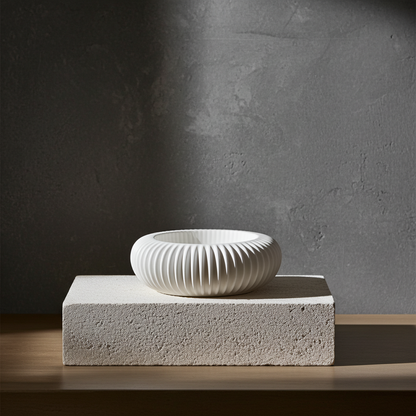 STUDIO RIB No. 01 |  Edgy Signature Piece | Rillenschale