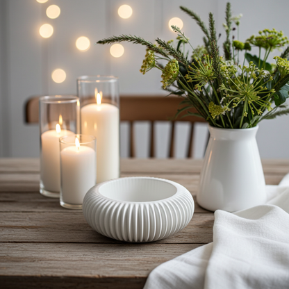 Individuell beschriftetes Schälchen als Ringkissen-Alternative für die Hochzeit, personalisierte Ringschale aus Steinzeug als bleibende Erinnerung für das Brautpaar.