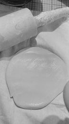 Boho- Ringschale mit Initialen, Datum & zartem Zweig | individuell personalisiert und handgetöpfert