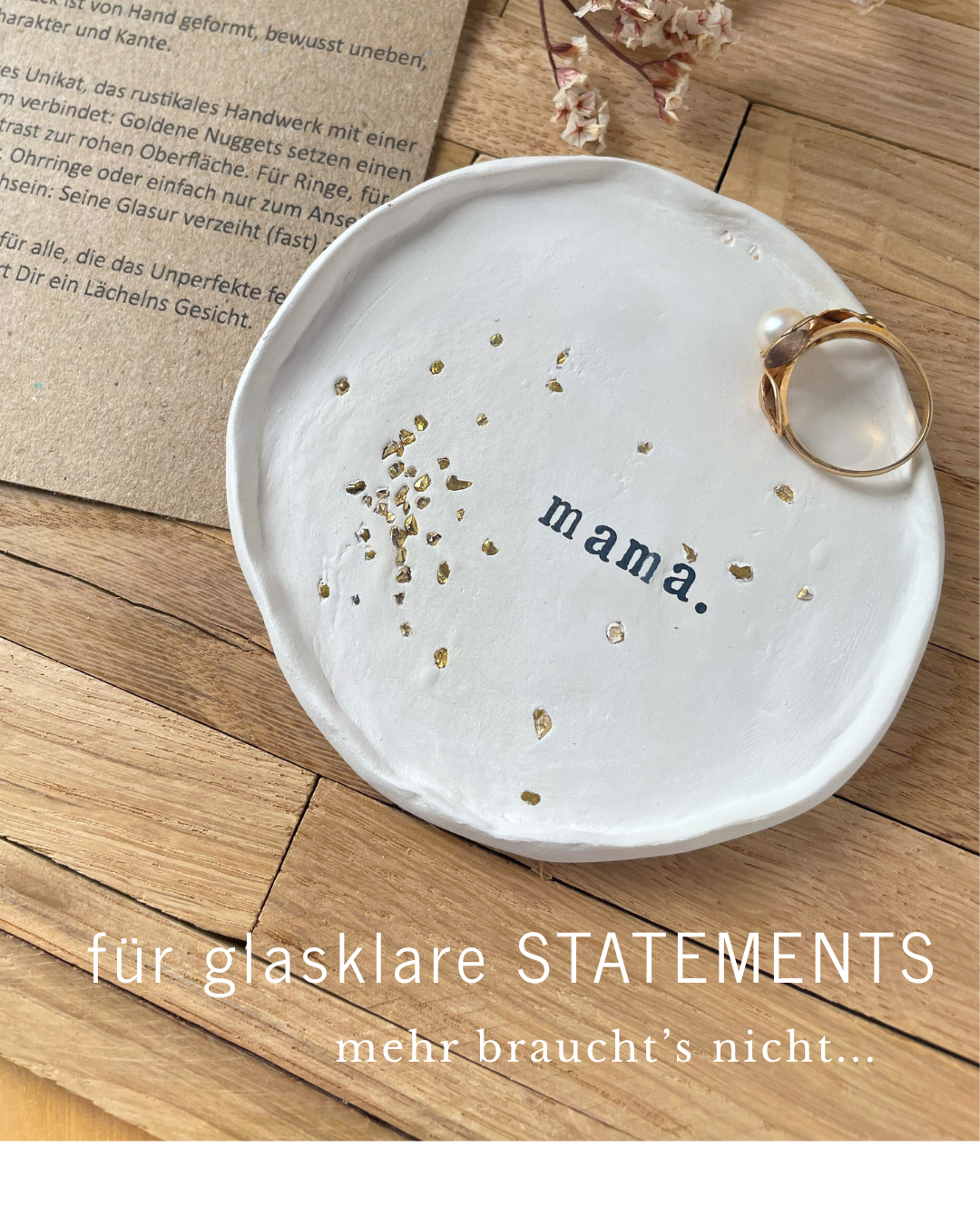 Keramikschale handgefertigt aus echtem Ton – ein besonderes Geschenk für Mama, als liebevolles Dankeschön, zum Muttertag oder einfach als kleine Geste zwischendurch. Zeitlos schön, mit Bedeutung und Herz, handmade in Deutschland. Keramikschälchen handgemacht, Geschenk für sie, Geschenkidee für Mama oder Freundin, Schmuckschale, kleine Aufmerksamkeit, Unikat aus Ton, handmade Deko & Mitbringsel – erhältlich im Etsy-Shop als liebevolles Geschenk für Frauen.



