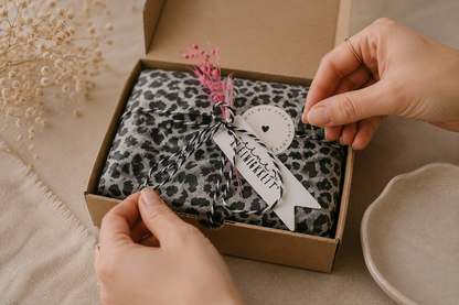Ein kleines Hochzeitsgeschenk mit persönlicher Bedeutung

Ihr sucht ein besonderes Geschenk zur Hochzeit? Eine personalisierte Ringschale ist mehr als eine schöne Keramikschale: Sie trägt die Namen des Brautpaares, das Hochzeitsdatum oder eine persönliche Botschaft.

So könnt ihr dem Brautpaar etwas schenken, das direkt mit ihrem großen Tag verbunden ist und später im gemeinsamen Zuhause weiterverwendet werden kann.